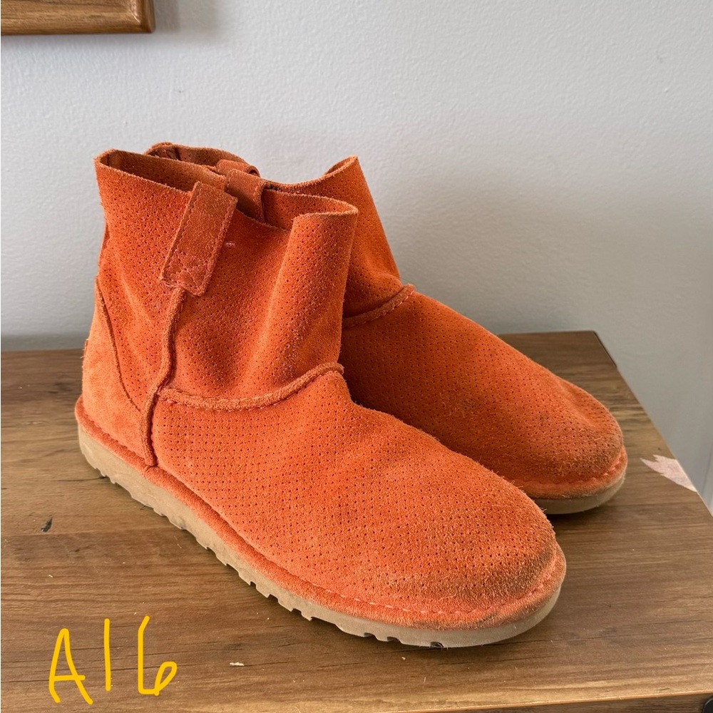 UGG Burnt Orange Suede Boots